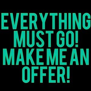 All offers will be considered!